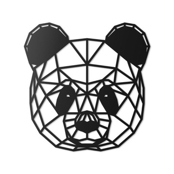 PANDA GEOMETRYCZNA dekoracja ścienna obraz 60cm