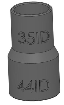 Adapter Bosch 35mm 35ID 44ID Dewalt DXV20P