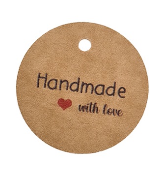 Eko kartonowe zawieszki, etykiety Hand Made 10 szt