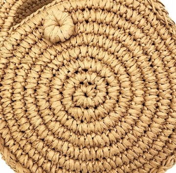 Сумка Соломенная корзина на каркасе ECO STRAW Классическая женская сумка-мессенджер.