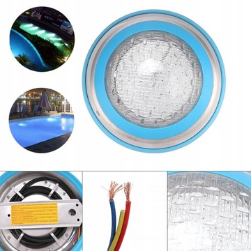 360LED RGB СВЕТИЛЬНИК ДЛЯ БАССЕЙНА IP68 35Вт 12В