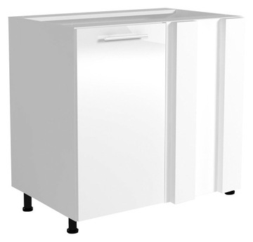 Szafka dolna narożna 80 VENTO DN-100/82 biała HL