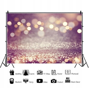 TŁO tła fotograficzne Imprezowe Bokeh 300x200cm