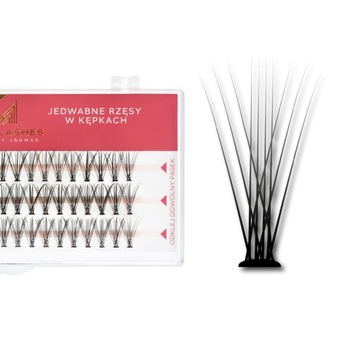 Rzęsy kępki MANYLASHES 10D 0,10 skręt CC 11mm