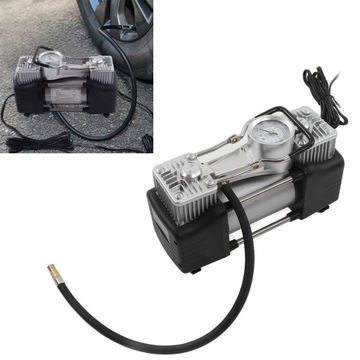 Портативный насос для накачивания шин, двойной цилиндр 150PSI