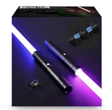 2W1 STAR WARS ZABAWKOWY MIECZ ŚWIETLNY ŚWIECĄCY Z DŹWIĘK 80CM METALOWY UCHW