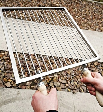 НЕРЖАВЕЮЩИЙ ГРИЛЬ ДЛЯ ЛЮБОГО РАЗМЕРА + БЕСПЛАТНЫЕ РУЧКИ! 5 мм