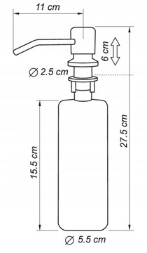 СЕРЕБРЯНЫЙ ДОЗАТОР ЖИДКОГО МЫЛА МОЙКА МАКОВИНА