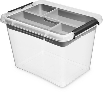 POJEMNIK PUDEŁKO Z POKRYWĄ I ORGANIZEREM 19 L