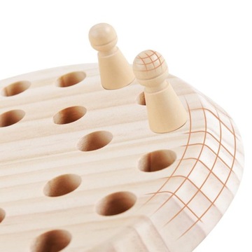 Wooden Memory Chess Set, Color Memory Chess Set, Fun Block Board Game