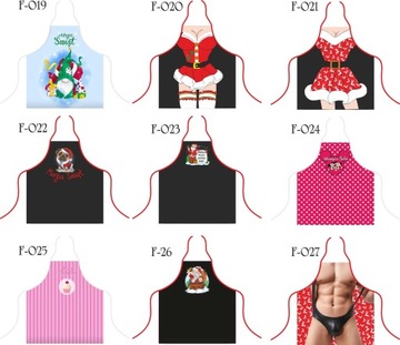 Кухонный фартук в виде рождественского подарка на день рождения