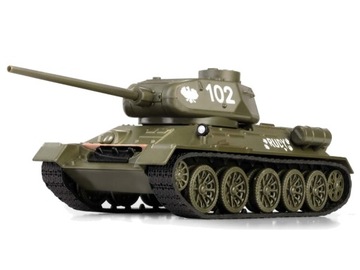 MODEL Czołg T-34-85 RUDY 102 KOLEKCJONERSKI 1:43 DAFFI CZTEREJ PANCERNI