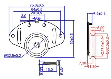 Комплект тележек, гардеробная фурнитура, ролики Easy C Mikro.