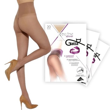 Gatta rajstopy wyszczuplające Slimmer 20 beige 4-L