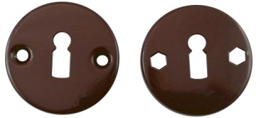 РУЧКА ДВЕРНАЯ ГУБКА, КОРИЧНЕВАЯ РОЗЕТКА, КРУГЛЫЙ ЗНАК