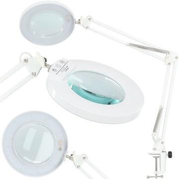 LAMPA KOSMETYCZNA DERMATOLOGICZNA LUPA 8dpi 120LED