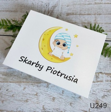 Pudełko na roczek Kuferek wspomnień grafika