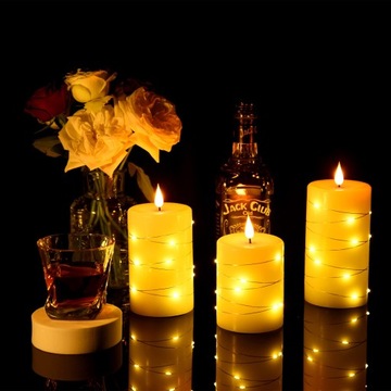 РЕАЛИСТИЧЕСКИЕ СВЕЧИ С ДИСТАНЦИОННЫМ УПРАВЛЕНИЕМ, ФУНКЦИЕЙ ТАЙМЕРА