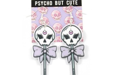 kolczyki CZASZKI witch gothic pastel gotyckie K62