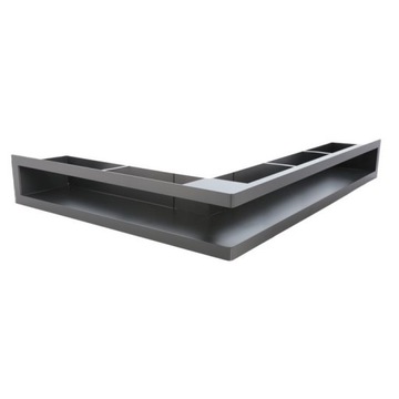 Kratka narożna luft czarna Ventlab 300x500/100 mm