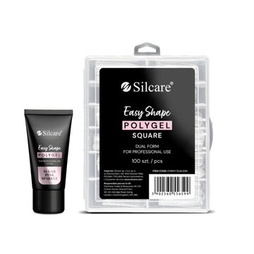 Silcare Akrylożel Polygel Acrylgel UV LED Easy Shape Sugar Pink Sparkle 30g