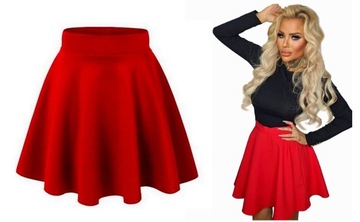 SPÓDNICZKA butelkowa ZIELEŃ rozkloszowana z KOŁA na ZAMEK różne KOLORY L 40