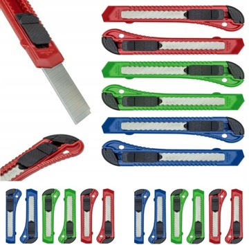 НОЖ ОБОЙНЫЙ НОЖ С ЛОМАЮЩИМСЯ ЛЕЗВИЕМ 18 шт.