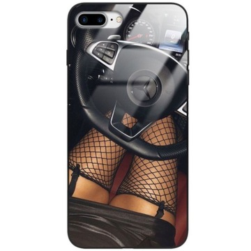 ETUI GLASS do IPHONE 7 PLUS Samochody Auta Wzory