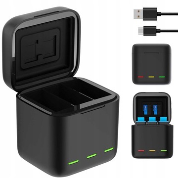 GoProHero 11 10 9 3-канальное зарядное устройство Telesin