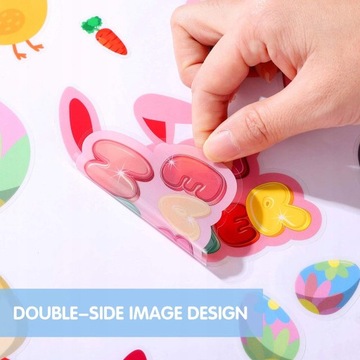 Пасхальная наклейка на окно с мотивом кролика