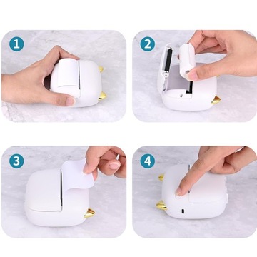 PRZENOŚNA MINI DRUKARKA TERMICZNA DRUKARKA FOTOGRAFICZNA Z SIEDMIOKOLOROWĄ