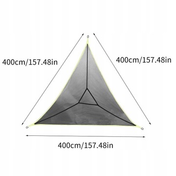 Многоместный гамак-треугольный коврик с высоты птичьего полета-ха