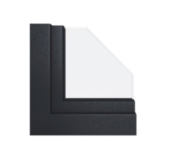 Дешевое окно ПВХ RU+R 1x Антрацит 220х180