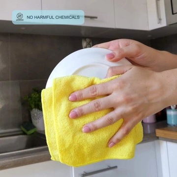 10x КОМБИНАТ МЯГКОЙ МИКРОФИБРЫ 30х30см ДЛЯ ОКОН КАЧЕСТВО 220г/м2