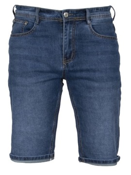 Krótkie spodnie męskie W:39 104 CM spodenki jeans granatowe