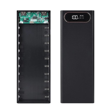 Корпус PowerBank 10x 18650 Micro USB C, НА ВИНТАХ