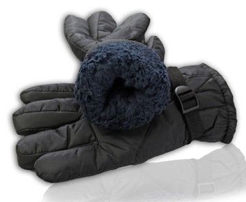 Rękawiczki męskie na mrozy śnieg zime ciepłe grube
