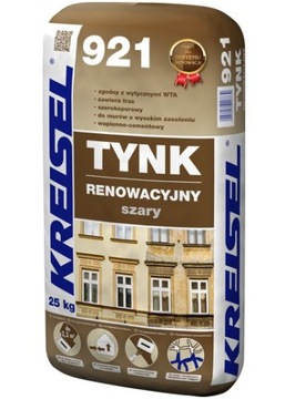 Tynk renowacyjny 921, 25 kg - KREISEL