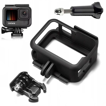 RAMKA FRAME MOUNT OBUDOWA CAGE KLATKA DO KAMER GOPRO HERO 12 11 10 9 BLACK