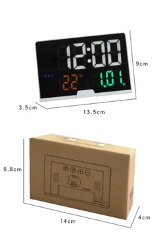 ЭЛЕКТРОННЫЕ СТОЯЩИЕ ЧАСЫ LED Цифровой Будильник Дата USB для Спальни Гостиной