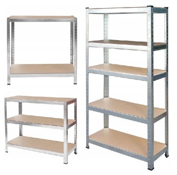 METALOWY REGAŁ MAGAZYNOWY 2w1 180x90x40cm HUMBERG WYTRZYMAŁY DO GARAŻU