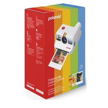 Aparat Polaroid Go 2 E-box Bialy + wkłady 16 zdjęć