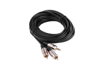 Kabel Audio Przewód 2 RCA - Jack 3.5m 3m