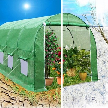 FOLIA ZAMIENNA NA TUNEL FOLIOWY 4x2 8m2 ZIELONA SAMA FOLIA SOLIDNA GRUBA