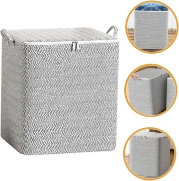 Pokrowiec na pościel kołdrę ubrania XXL ELEGANCKI SOLIDNY pojemnik 110L