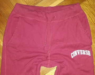 Spodnie dresowe Converse S kolor fuksja
