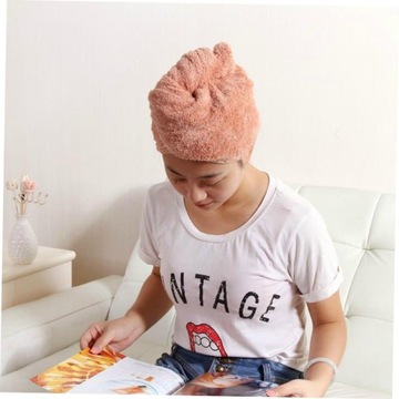 2 полотенца для волос из микрофибры с насадкой для фена