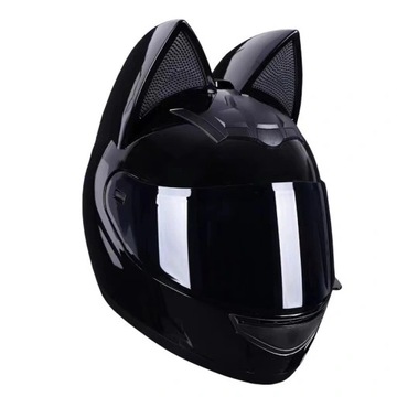 KASK MOTOCYKLOWY kobiecy z USZAMI uszy L
