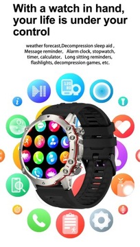 Умные часы BT Call Музыкальный плеер AI Голосовой мониторинг здоровья Фитнес-трекер