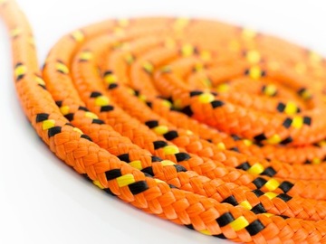 Lina Polipropylenowa 4mm Linka Pleciona Żeglarska POMARAŃCZ 200m